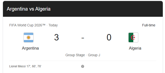 Argentina vs Algeria World Cup 2026: Messi's Historic Hat-Trick Powers Argentina to a Dominant Victory opera snapshot 2026 06 17 172047 www.google.com