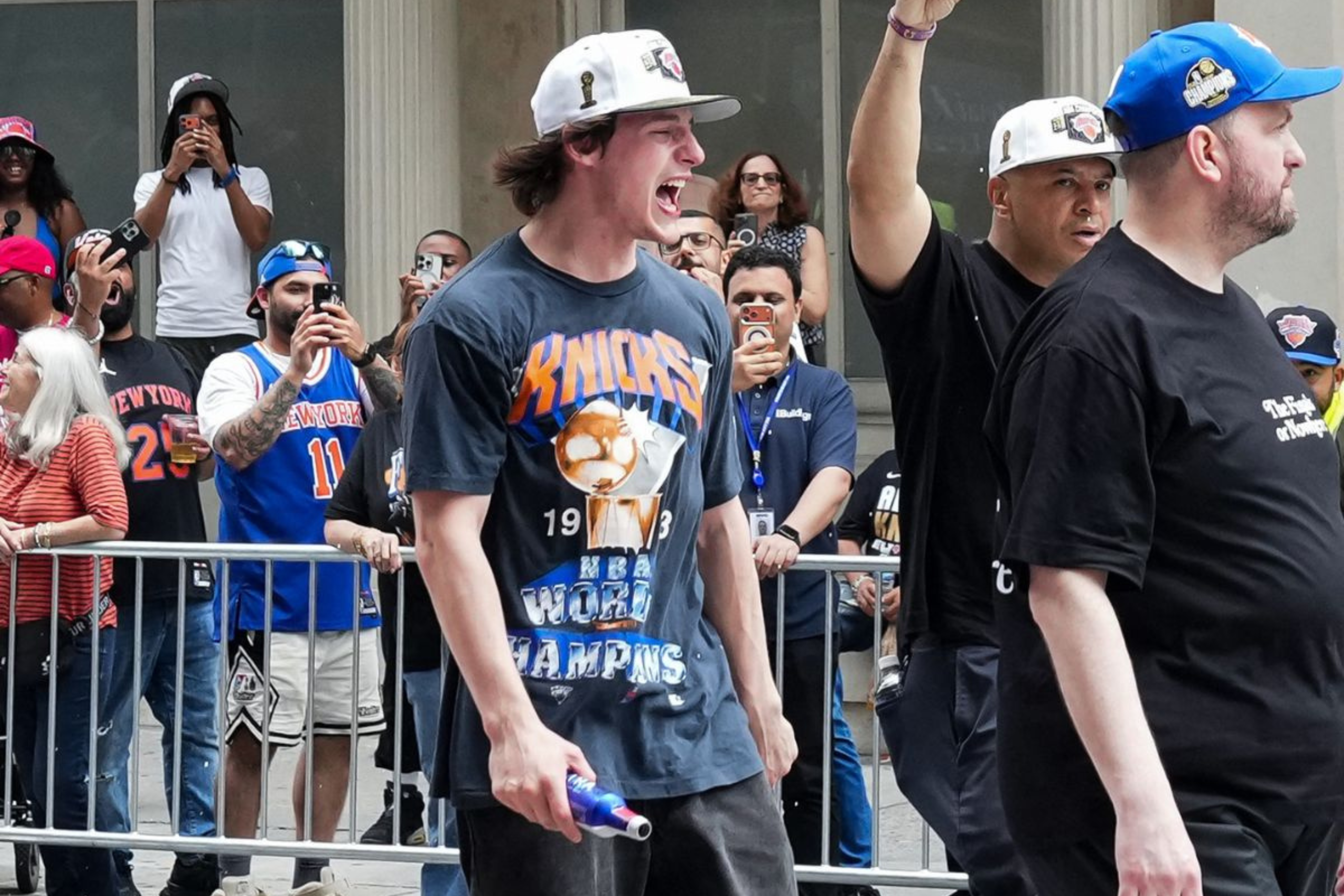 Tyler Kolek’s Viral Knicks Parade Moment: When Police Mistook a Champion for a Fan tyler kolek’s viral knicks parade moment when police mistook a champion for a fan