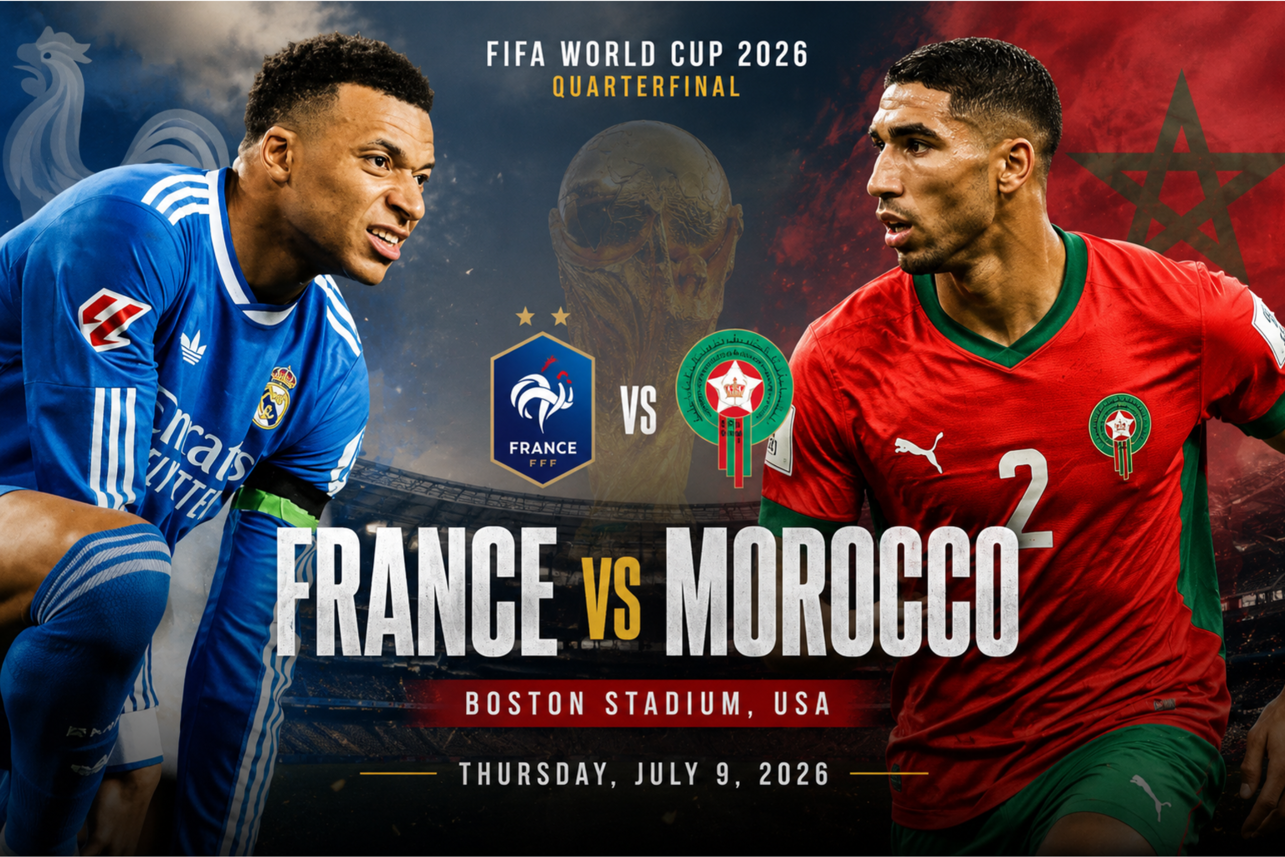 France vs Morocco: Mbappé Eyes Semifinal Spot as Atlas Lions Chase World Cup Revenge france vs morocco world cup 2026 quarterfinal preview & prediction